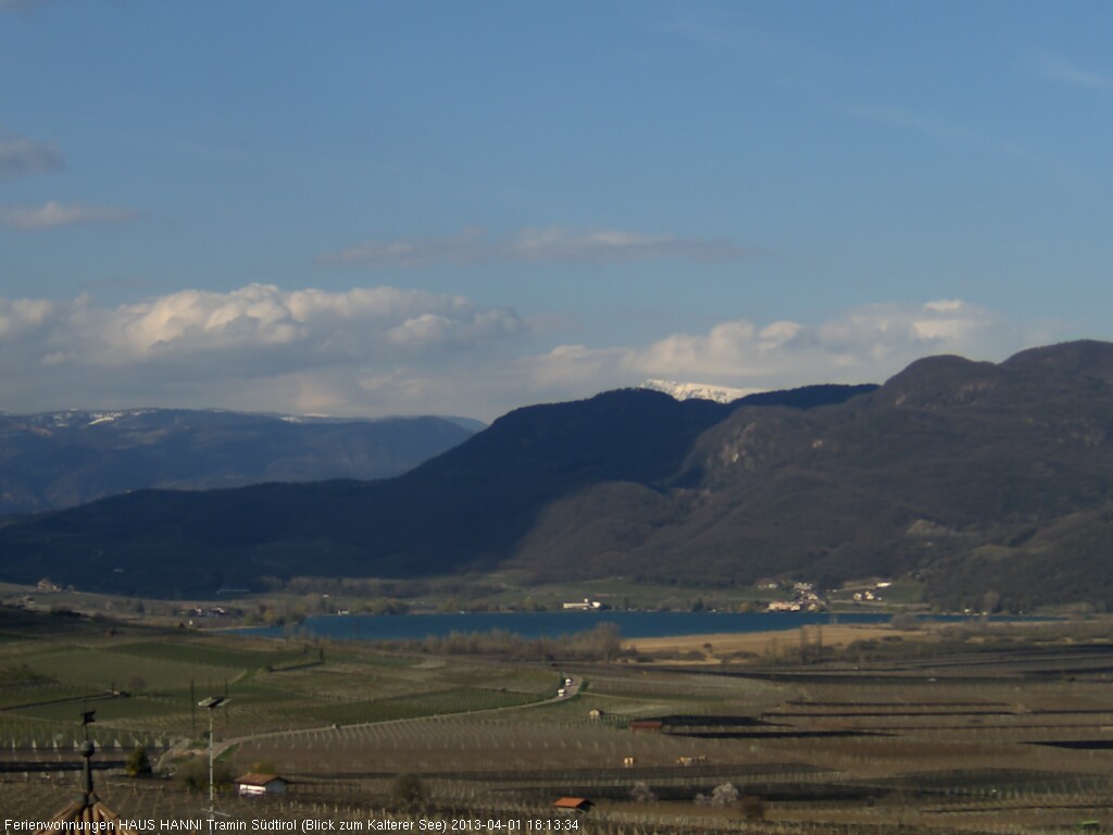 Webcam Kalterer See der Ferienwohnung Hanni in Tramin.