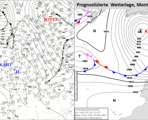 Die Ruhe vor dem Sturm - Schmuddel-Wetter anstatt Winterfreuden! 20 DWD Hoch EKART 12