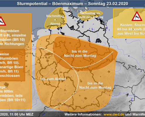 Reichhaltiges Angebot 5 DWD - Sturm Februar