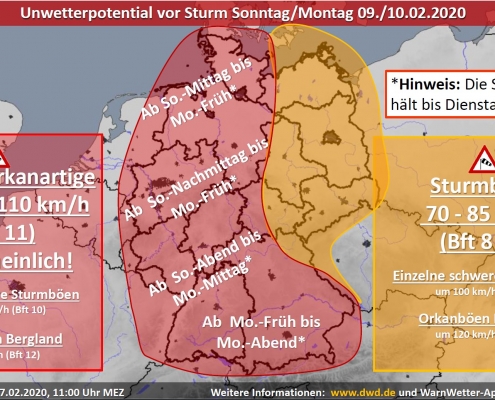 Die Ruhe vor dem Sturm 13 Sturmlage Orkantief Sabine