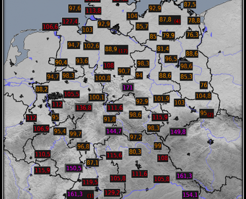 Mach's gut Sabine! 10 DWD - Sturmtief Sabine Spitzenböen