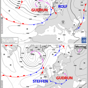 DWD Tief Gudrun