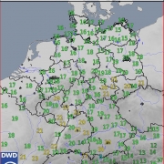 DWD Tropennacht in Deutschland