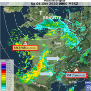 DWD Sacre Bleu einiges los in Frankreich