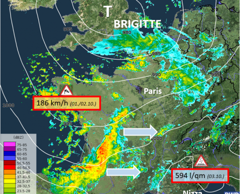 DWD Sacre Bleu einiges los in Frankreich