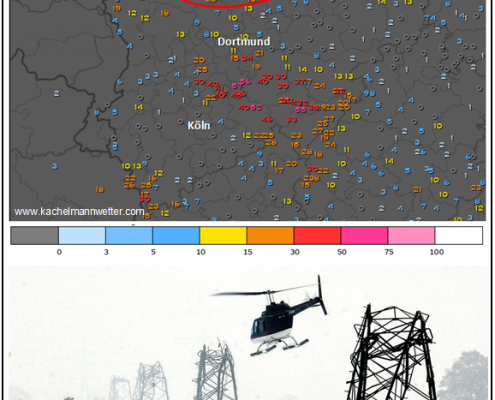 Als Strommasten umknickten - Das "Münsterländer Schneechaos" 6 DWD Als Strommasten umknickten - Das Münsterländer Schneechaos