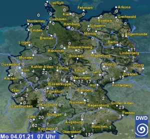 DWD Winterfreuden auch gebietsweise im Flachland