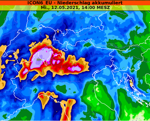 Heftige Niederschläge vom Zentralmassiv bis in die Lombardei 24 DWD Heftige Niederschlaege vom Zentralmassiv bis in die Lombardei