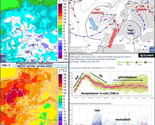 DWD Maifrost kontra Maisommer im Duett Mai aber mittelfristig ohne Wetter Wonne