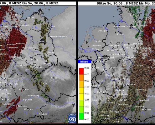 Hitze, Blitze, Tropennächte 13 DWD Hitze Blitze Tropennaechte
