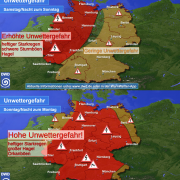 DWD Schwergewitter am Wochenende Was war Was kommt 2