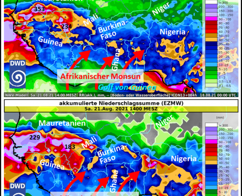 DWD Afrikanischer Monsun und African Easterly Waves im Gleichklang