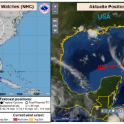DWD Tropensturm IDA steuert auf US Golfkueste zu