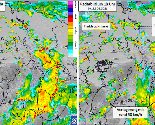 DWD Von faulen und sportlichen Gewitterzellen