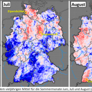 DWD Ein nasser Sommer 2021 in Deutschland aber ueberall Teil 2