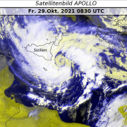 DWD Kalte Schale warmer Kern Im Auge des Sturms APOLLO