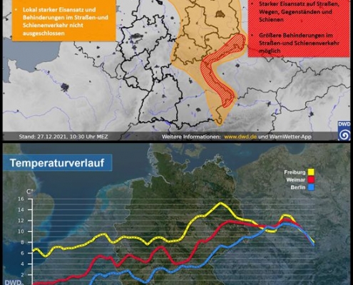 Auf Glatteis folgt die große Milderung (Spülung?) 30 DWD Auf Glatteis folgt die grosse Milderung Spuelung