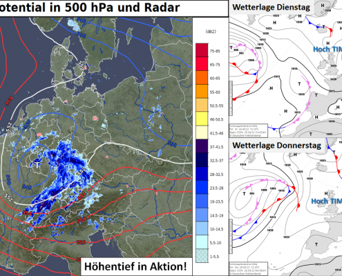 Ein Höhentief wirbelt in der Wetterküche bevor erneut ein Hoch das Zepter übernimmt. 27 DWD Ein Hoehentief wirbelt in der Wetterkueche bevor erneut ein Hoch das Zepter uebernimmt.