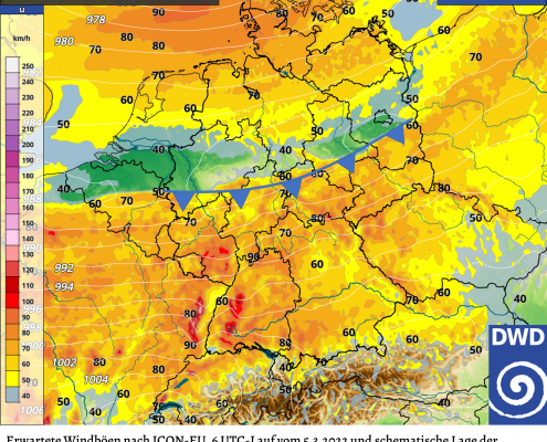 DWD Eine turbulente Wetterwoche