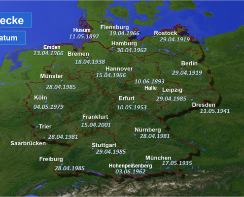 DWD Kaltlufteinbrueche im Fruehjahr Teil 1 Spaeter Schnee