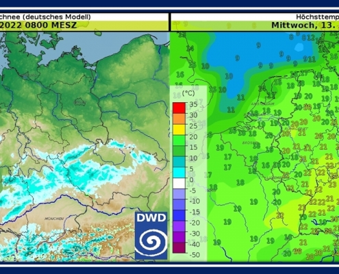 DWD Vom Winter in den Sommer