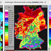 DWD Bisheriger Mai Regen sehr unterschiedlich verteilt