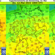 DWD Von sommerlichen und heissen Tagen