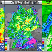 DWD Wechselhafter Sommerstart ueberall