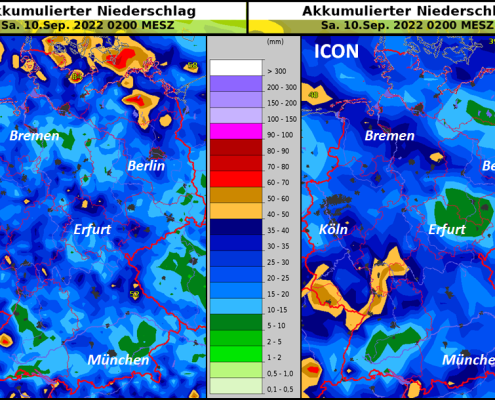 DWD Regen in der kommenden Woche