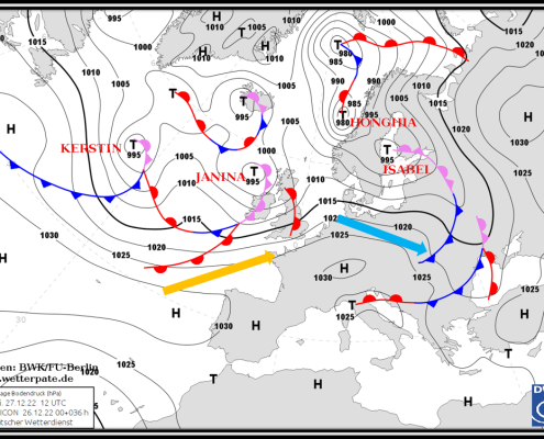 DWD Das Wetter fuer die kommenden Tage Mild zeitweise nass und windig 1