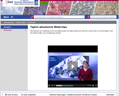 DWD Blick hinter die Kulissen TV Studio