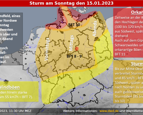 DWD Nass und recht windig dazu zunaechst sehr mild 2