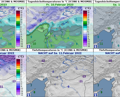 DWD Das Wetter in der Region Gaziantep Tuerkei 4