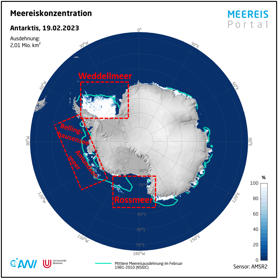 DWD Neues Allzeittief der antarktischen Meereisausdehnung