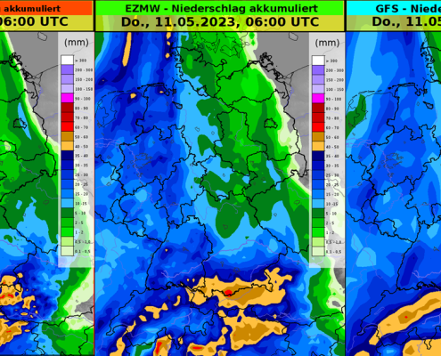 DWD Regenreiche Tage zumindest gebietsweise