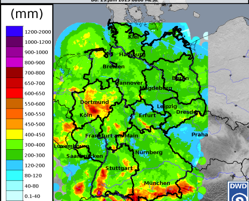 DWD Bilanz des bisherigen Jahresniederschlags
