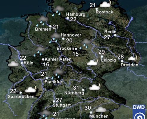 DWD Deutschlandwetter heute
