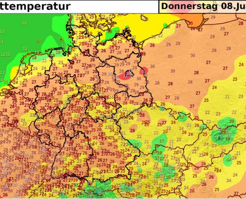 DWD Hitzeaufschlag