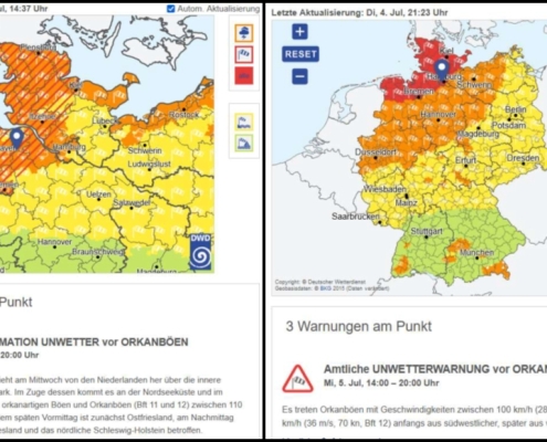 DWD Bilanz zu Sturmtief POLY