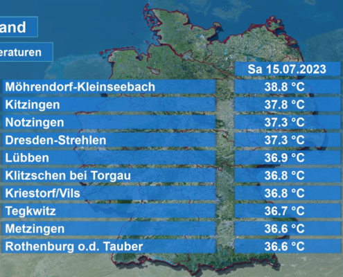 DWD Hitze haelt mehrere Regionen weltweit im Griff