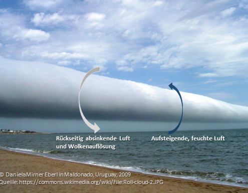 DWD Rollende Wolken im Mittelmeer