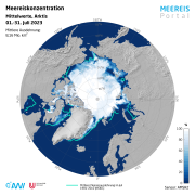 DWD Zustand der Meereisbedeckung in der Arktis und Antarktis