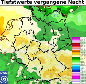 DWD Geteiltes Wetter in Deutschland 1