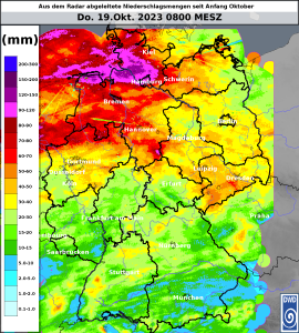 DWD Oststurm und Dauerregen 1