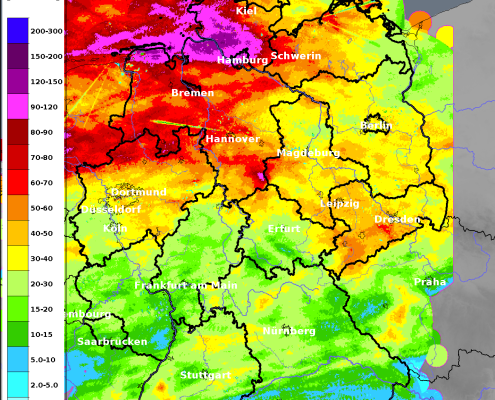 DWD Oststurm und Dauerregen 1