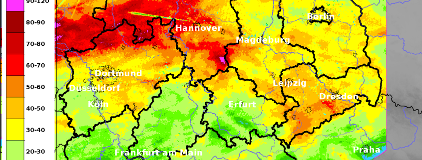 DWD Oststurm und Dauerregen 1
