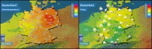 DWD Starke Gewitter und Dauerregen 1