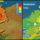 DWD Starke Gewitter und Dauerregen