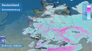 DWD Ein verregneter November mit Schnee als kroenendem Abschluss 2