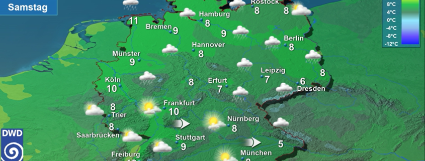 DWD Wochenendwetter